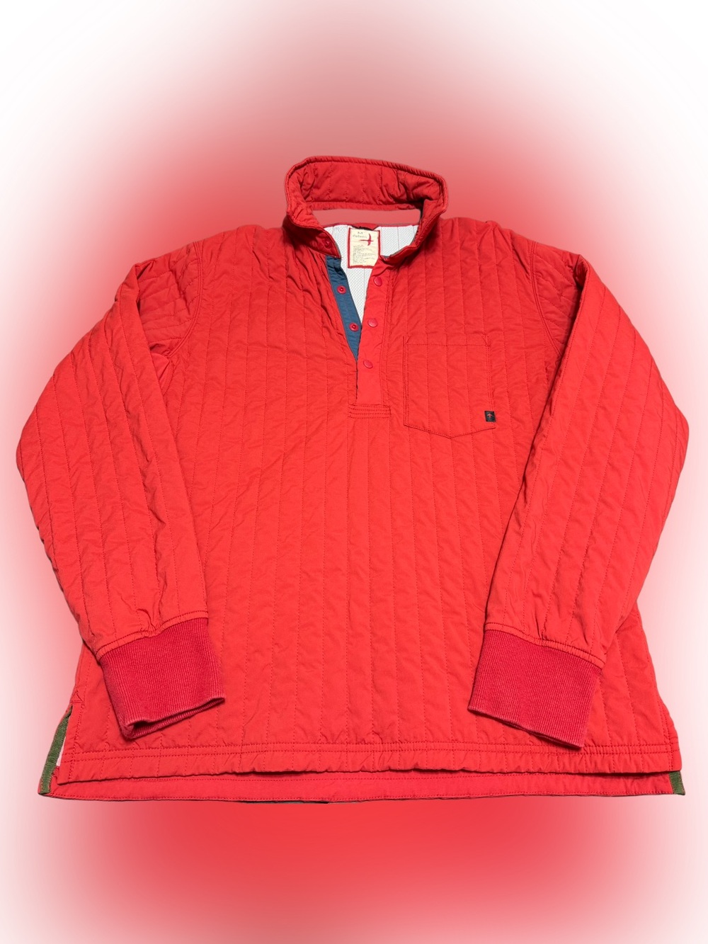 Relwen Polo-Jack Pullover Shirt Sweater Cardinal Red Men’s Size Medium NO FLAWS